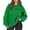 LC04-Green, variant on Dwellite Womens Plus Size Sweatshirts Long Sleeve Fleece Hoodies Fall Crew Neck Pullover Tops 2025 Fashion Winter Clothes Green 3XL