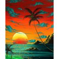 thumbnail image 1 of Diamond Painting (DE2310) Cuadro de diamantes de imitación cuadrados con paisaje al atardecer (A211) 30x40cm FLhrweasw Nuevo, 1 of 1