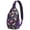 Ethnic, variant on Colorful Paisley Boho Sling Backpack, Vintage Ethnic Crossbody Shoulder Bag with Abstract Floral Design, Lightweight Travel Hiking Daypack