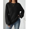 thumbnail image 3 of Zeagoo Women's Fall Chunky Knit Sweater Oversized Crewneck Long Sleeve Winter Cotton Pullover Sweaters Jumper Tops, 3 of 6
