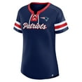 thumbnail image 2 of Women's Fanatics Navy New England Patriots Original State Lace-Up T-Shirt, 2 of 3