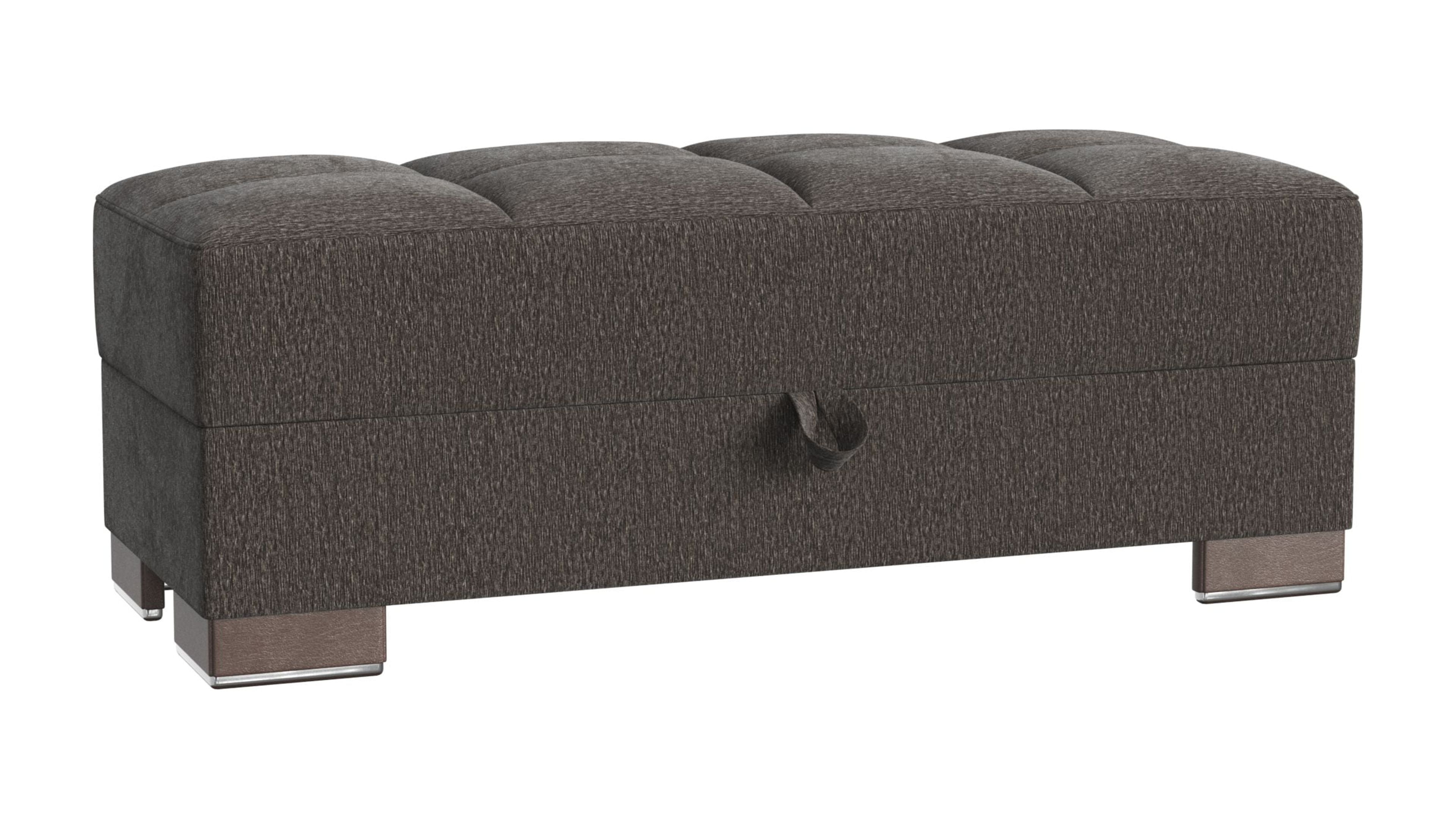 Ottomanson Origins Air Upholstered Storage Ottoman, Gray