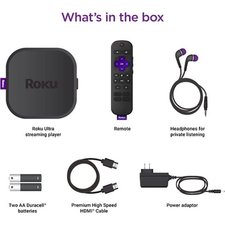 Roku Ultra 4800R Network Audio/Video Player, Wireless LAN, Fast
