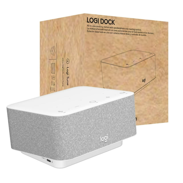 Base de carga USB C para ordenador portátil Logitech Logi Dock, color blanco