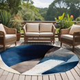 thumbnail image 4 of Round Rugs 5Ft, Navy Blue Round Area Rug Washable Indoor Throw Carpet, Contemporary Modern Geometric Abstract Soft Non Slip Circle Rug for Cabinet Bathroom Home Decor Aesthetic, 4 of 8
