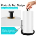 thumbnail image 4 of Portarrollos de papel STWWO de acero inoxidable negro 32 cm, 4 of 9