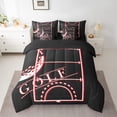 thumbnail image 2 of YST Ensemble de Couette Sport Néon Rouge Lumineux, 7 Pcs, Taille Simple, 2 of 4