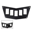 thumbnail image 1 of BUNKER INDUST Black Aluminum Dash Panel for Polaris RZR XP 900 800 S570 with 5 Switch Slotsï¼ŒRocker Switch Panel, 1 of 10