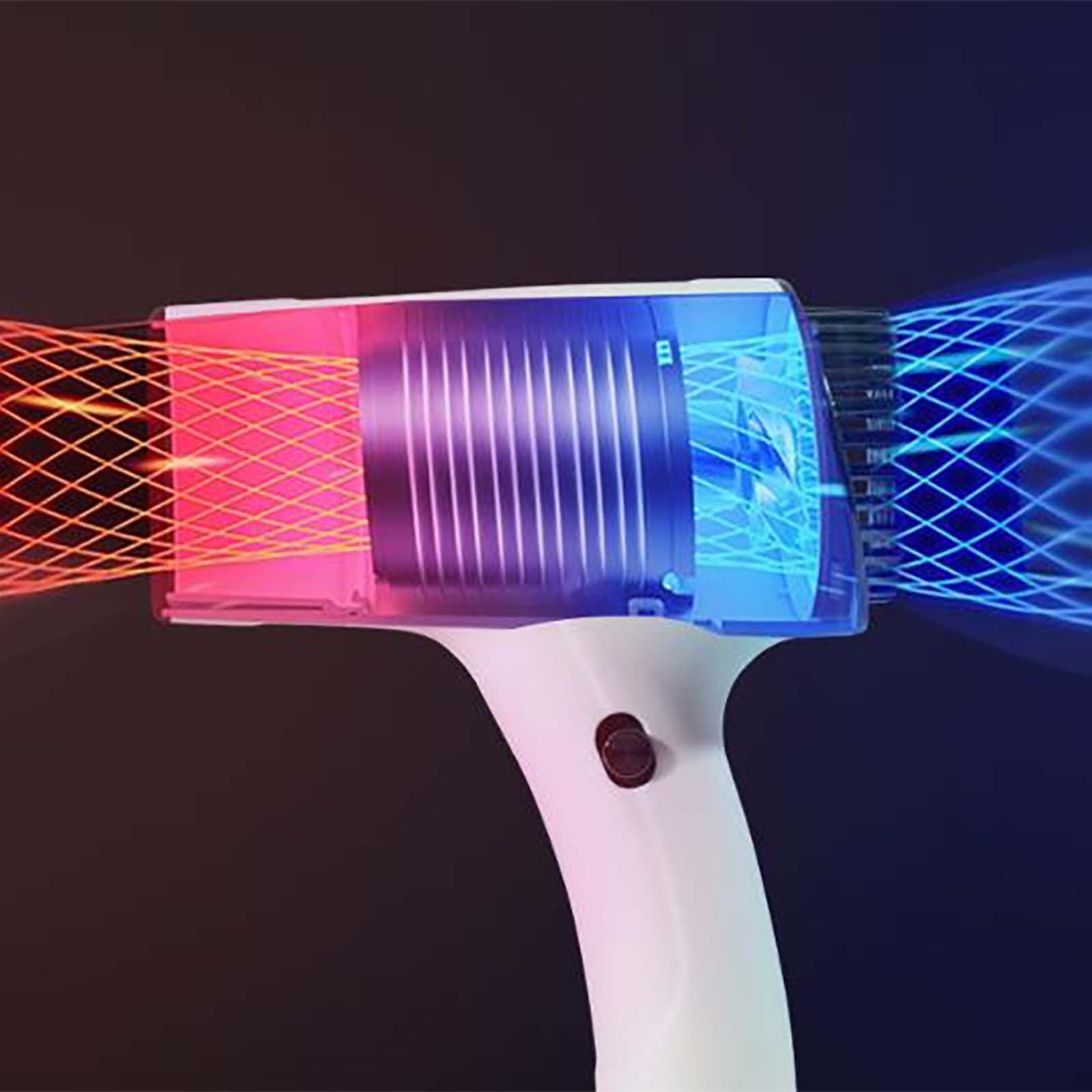 BGZLEU Cordless Rechargeable Hair Dryer - Negative Ionic Blow Dryer for Fast Drying,Low Noise Thermo,for Curly Wavy Hair,Compact Blow Dryer for Easy Storage,Travel Available