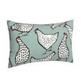 thumbnail image 2 of Balery Hand Drawn Chickens Bedding Queen Pillow Cases - Envelope Closure - Soft Brushed Microfiber Fabric - Shrinkage and Fade Resistant Pillow Cases-20"x30", 2 of 9