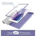 thumbnail image 3 of Suritch for iPad 9th/ 8th/ 7th Generation Case 10.2 Inch with Screen Protector and Pencil Holder, Magnetic Trifold Stand, Auto Sleep/Wake Cover, Purple, 3 of 5