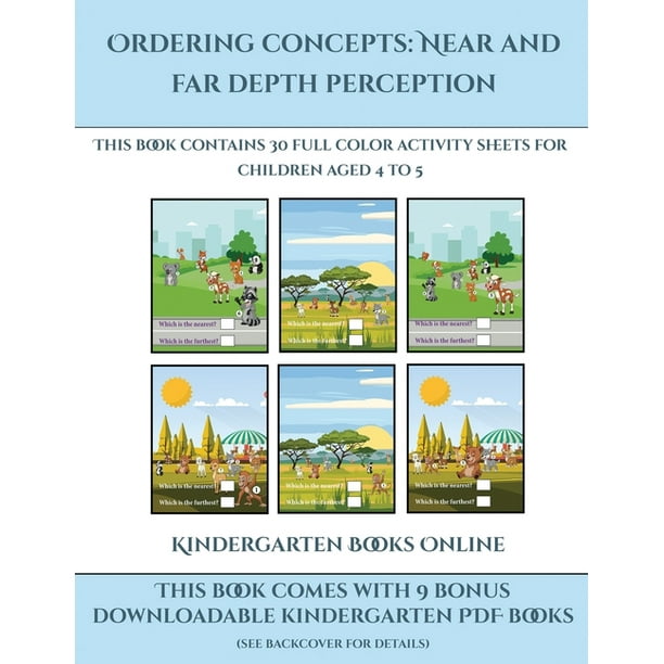Kindergarten Books Online Kindergarten Books Online Ordering Concepts Near And Far Depth Perception This Book Contains 30 Full Color Activity Sheets For Children Aged 4 To 7 Series 1 Paperback Walmart Com Walmart Com