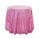 thumbnail image 1 of XmhyTop-A Mantel circular de poliéster de 120 x 120 cm para mesa de postres, 1 pieza, color rosa, 1 of 4
