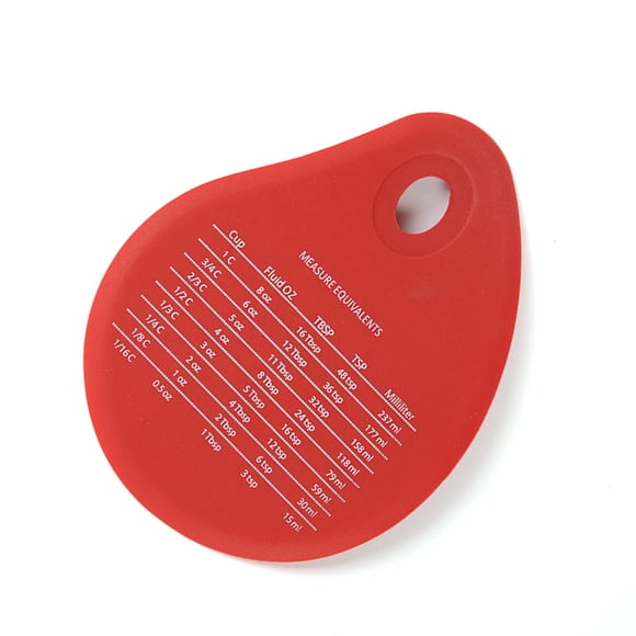 Raspador de silicona Inteprter para crema pastel masa galleta pizza hogar rojo