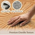 thumbnail image 6 of ODIKA Shaped Round Border Boho Ornamental Bands Decorative Faded Solid for Master Suite, California King, Under Bed, Foldable Easy Care, 6 of 7
