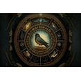 thumbnail image 2 of Celestial Songbird - Astrology Bird Canvas Wall Art, 2 of 2