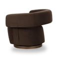 thumbnail image 7 of Pemberly Row Chocolate Brown Performance Velvet Swivel Accent Chair, 7 of 7