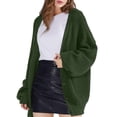 thumbnail image 4 of Kureaily Women Casual Cardigan Sweater Coat Button Down Long Sleeve Oversized Knit Cardigans Solid Color Cardigan, 4 of 4