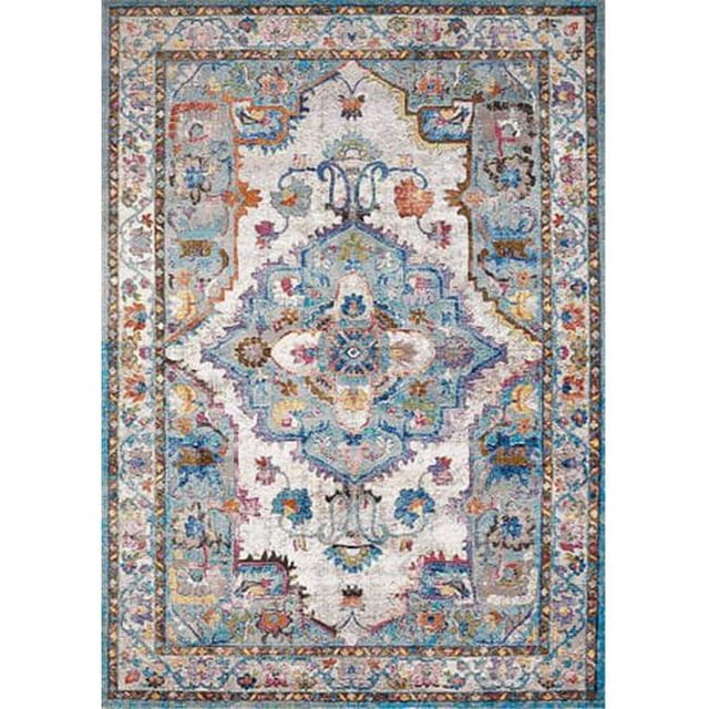 United Weavers 1830 30262 912 7 ft. 10 in. x 10 ft. 6 in. Rhapsody Kent Oversize Rug, Cerulean