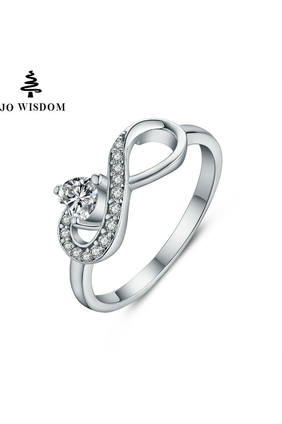 Infinity Heart Promise Rings for Her Sterling Silver Friendship Ring