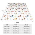 thumbnail image 3 of Salouo winter Snowflake Dachshund Print Bed Blankets,Flannel Blanket Comfortable Air Conditioning Blanket Lightweight Blanket for Sofa Bed Travel & Couch -40"x30", 3 of 8