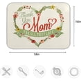thumbnail image 3 of GZHJMY Vintage Happy Mothers's Day Typographical Heart 16 x 18 Inches Dish Drying Mat Microfiber Kitchen Countertop Table Protector Multi-purpose Counter Rack Sink Drainer Pad, 3 of 6