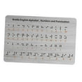 thumbnail image 2 of Tablero de alfabeto braille con puntos en relieve, ligero, portátil, herramienta educativa de aprendizaje, tablero braille para estudiantes ciegos y, 2 of 10