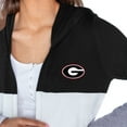 thumbnail image 3 of Women's Gameday Couture  Black Georgia Bulldogs Colorblock Hooded Cardigan, 3 of 3
