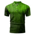 thumbnail image 4 of Sngxgn Mens Shirt Short Sleeve Casual Polo Shirts for Men(Green,XXXL), 4 of 4
