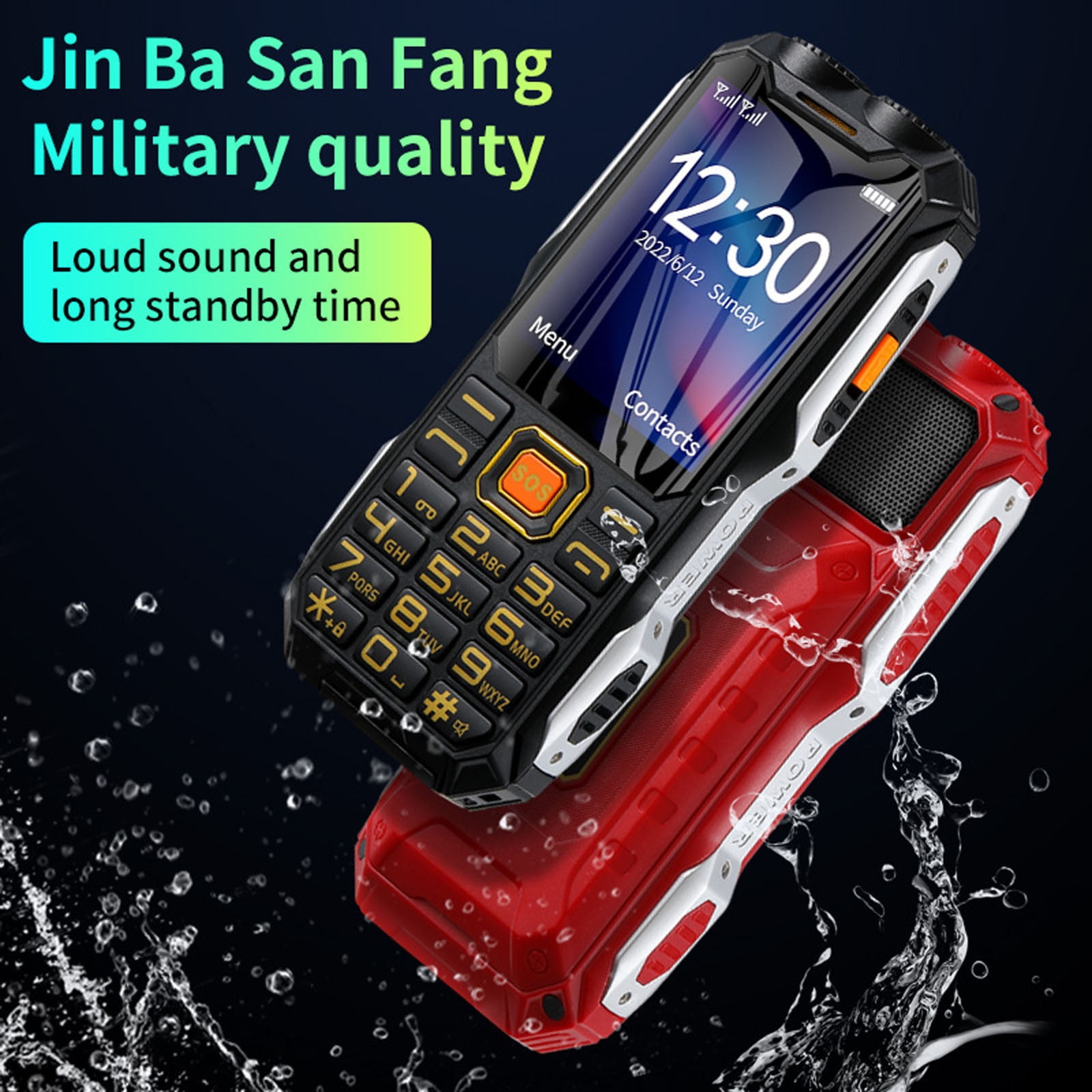 Thin Cell Phone Straight Old People's Cell Phone 2G Network Old People's Phone Of The Day Gifts For Womem/Men