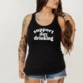 thumbnail image 2 of Support Day Drinking Women's Shirt Black Tank top Medium, 2 of 4
