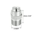 thumbnail image 2 of Flat Fan Spray Tip - 1/4 BSPT Male Thread 304 Stainless Steel Nozzle - 110 Degree 3.6mm Orifice Diameter - 2 Pcs, 2 of 4