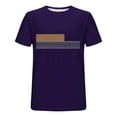 thumbnail image 4 of USNSM Men's Graphic Tee Crew Neck Short Sleeve Striped T Shirt Loose Breathable Comfortable Summer Casual Tops Purple XXXL, 4 of 5