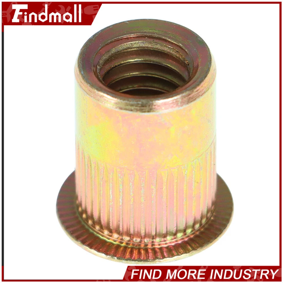 CIRCLE- Findmall 50 Pack 3/8-16 Rivet Gun Nuts Rivet Nuts Threaded Insert Nutsert