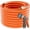 3/4" Orange-100FT, variant on Garden Water Hose 10 Ft X 5/8 In Heavy Duty Leader Pipe Extension Flexible Lightweight Kink-less Hybrid Rubber With 3/4" Brass Fittings Orange