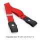 thumbnail image 3 of Sonducket Cinturón sin hebilla Suministros de armario para niños Niñas a cuadros morados y negros Cinturones rojo Sonducket AP008680-08, 3 of 5