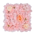 thumbnail image 1 of Panneau Mural de Fleurs Artificielles en Soie avec Roses Rouges pour Toile de Fond de Mariage Fête Douche Nuptiale Jardin Maison Décoratif 33X33 cm, 1 of 8