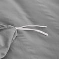 thumbnail image 5 of Duvet Cover,100% Washed Microfiber 3pcs Bedding Duvet Cover Set,Solid Color - Soft and Breathable with Zipper Closure & Corner Ties (Light Gray, Twin), 5 of 5