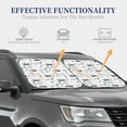 thumbnail image 4 of Fotbe Dachshund Dog Puppy 2-Piece Car Windshield Sun Shade | Sun Blocker for Car Windshield | Foldable Automotive Interior Accessories for Sun Protection-Small, 4 of 7