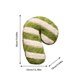thumbnail image 3 of Candy Cane Cojín de sofá suave Verde 19,6 pulgadas Decorativo con forma de caramelo, 3 of 7