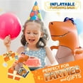thumbnail image 2 of INFLATABLE DUDES Small Orange Rex 40 Inches -Kids Punching Bag | Filled with Sand, 2 of 5