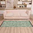 thumbnail image 2 of Yayeee Runner Rug for Bedroom 2'x6' Machine Washable Hallway Non Slip Mat, Retro Green Abstract, 2 of 8