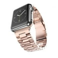 thumbnail image 5 of FIEWESEY Band Compatible with Apple Watch 42mm 44mm 45mm, Premium Stainless Steel Metal Replacement Adjustable Wristband Strap for iWatch Series 7/6/5/4/3/2/1/SE Women Men(Rose Gold), 5 of 6