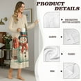 thumbnail image 6 of Tutolipy Christmas Tree Printed Nightgowns for Women Snowman Printed Loungewear Long Sleeve Sleepshirts Soft House Dress for Fall Winter, S, 6 of 7