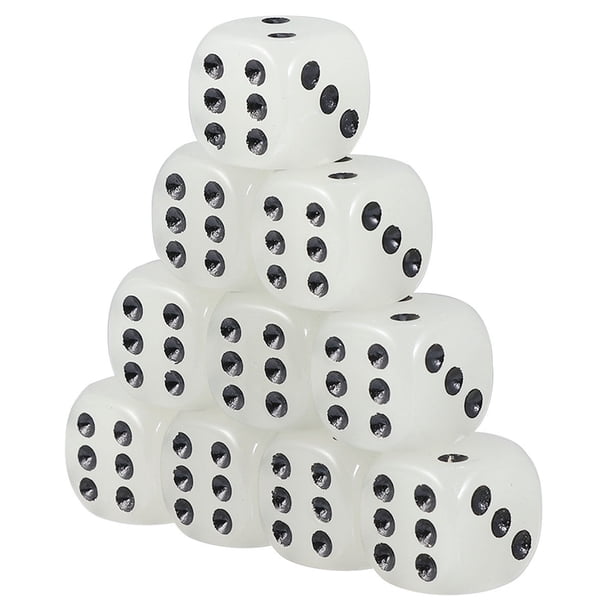 EeaseMX 10 piezas de 16 mm dados coloridos de 6 caras para juegos de fiesta