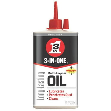3-IN-ONE 10138 Multi Purpose Lubricating Drip Oil for Moving Parts, 8 Ounces