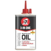 3-IN-ONE 10138 Multi Purpose Lubricating Drip Oil for Moving Parts, 8 Ounces