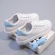 thumbnail image 2 of Nuevos zapatos blancos planos cómodos para mujer, zapatos deportivos informales con cordones para estudiantes de otoño 2022 para mujeres, cuatro estaciones para mujeres solteras 40 Gao Jinjia LED, 2 of 2
