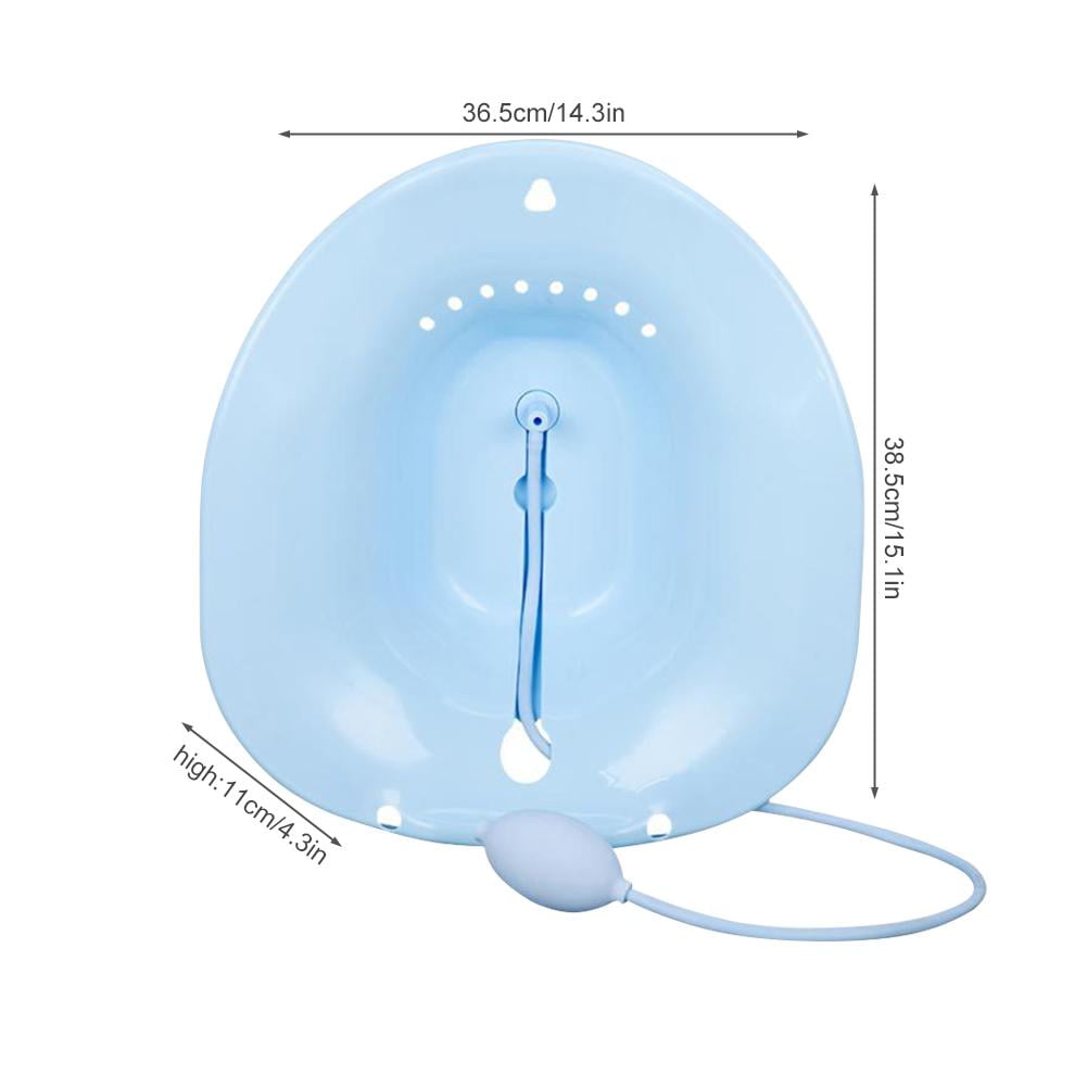 Sitz Bath with Flusher OverTheToilet Perineal Soaking Bath for The