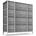 thumbnail image 2 of Sorbus 12 Drawer Dresser Organizer Large Bedroom Organization, Clothes Storage Drawers, Closet Organizer, Tall Dresser for Living Room, Office, Easy Pull Fabric Bins - Wooden Handle (White), 2 of 3